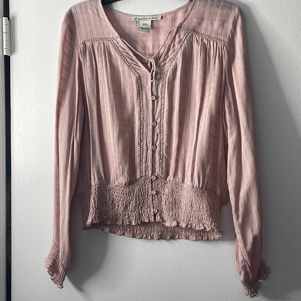 american rag pink long sleeves
